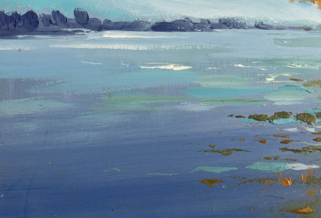 Oil painting Between water and trees Yuriy Suprunchuk - 6
