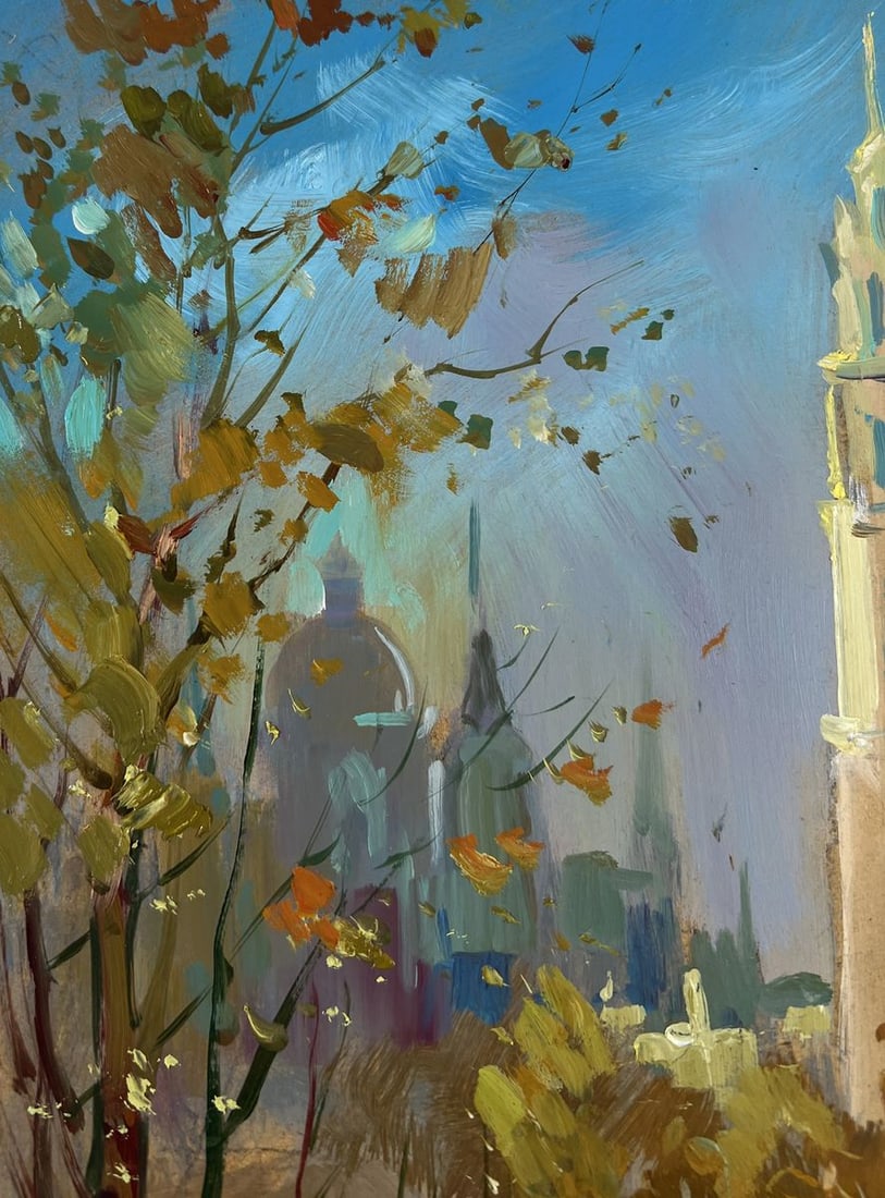 Oil painting Street in motion Yuriy Suprunchuk - 5