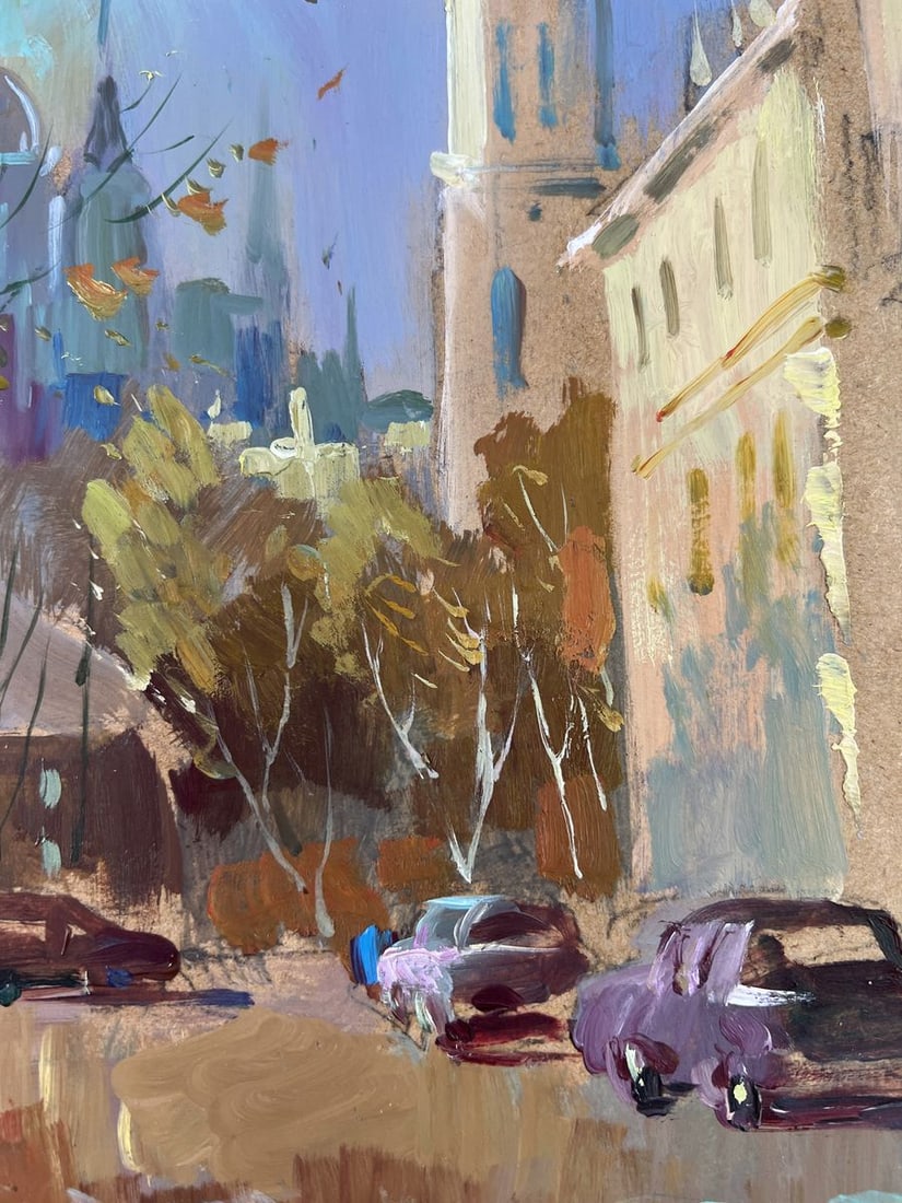 Oil painting Street in motion Yuriy Suprunchuk - 6