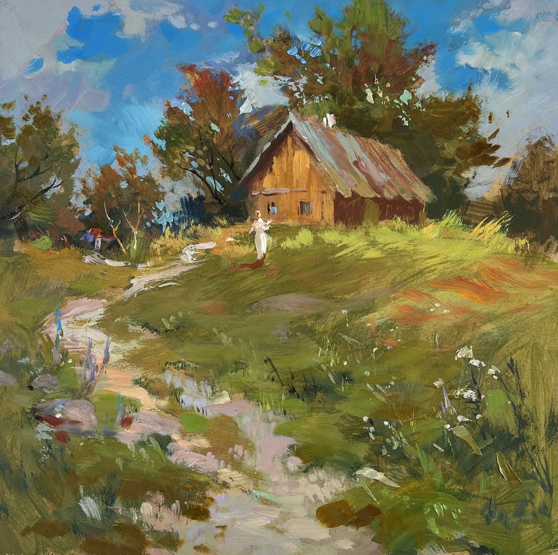 Oil painting House on the hill Yuriy Suprunchuk - 3