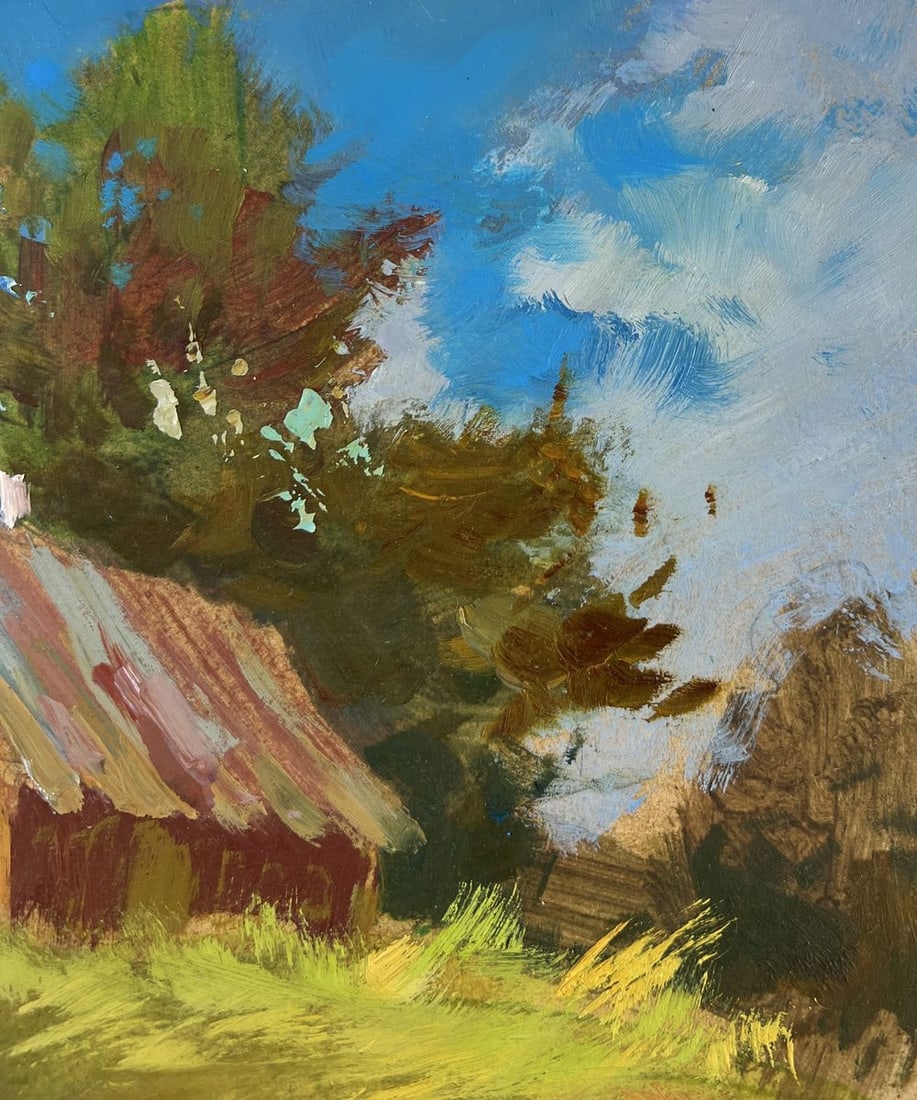 Oil painting House on the hill Yuriy Suprunchuk - 4