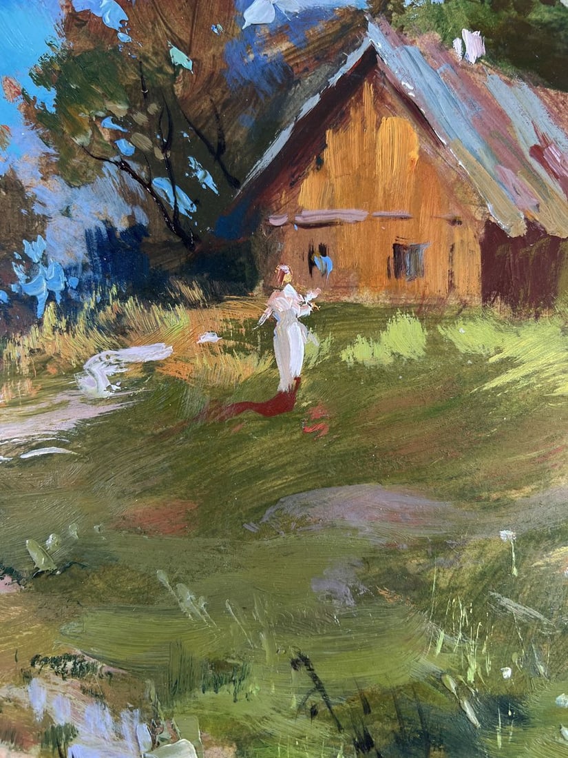 Oil painting House on the hill Yuriy Suprunchuk - 6