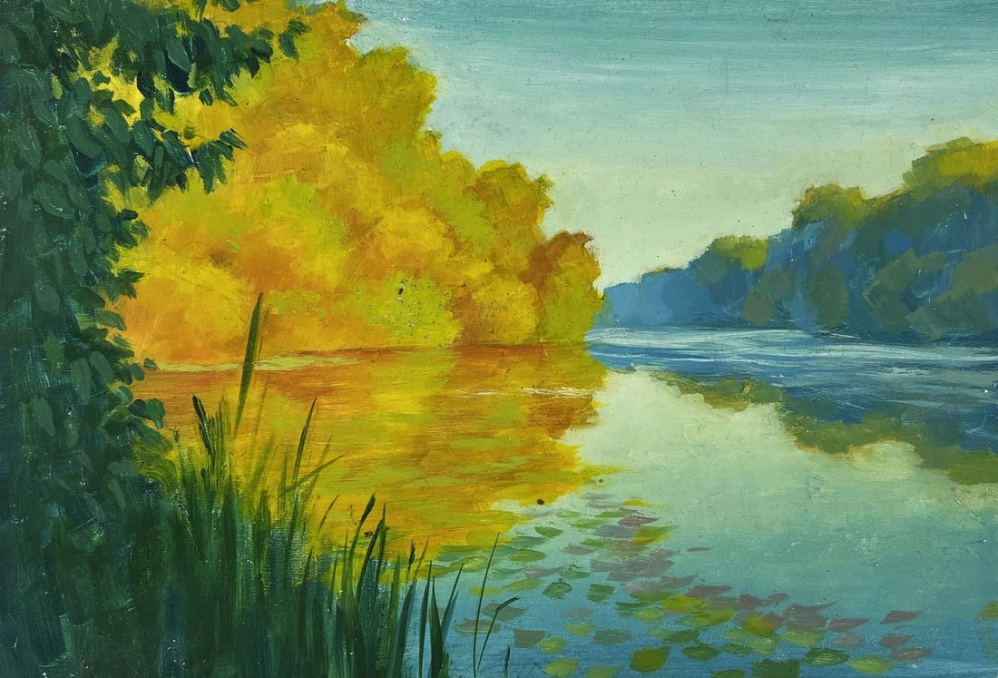 Oil painting Autumn landscape Mykhailo Burdylo - 3