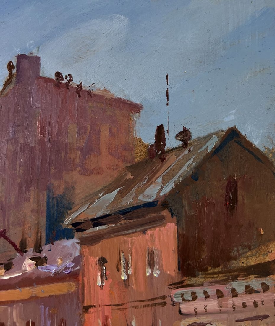 Oil painting Streets of the city at night Yuriy Suprunchuk - 4