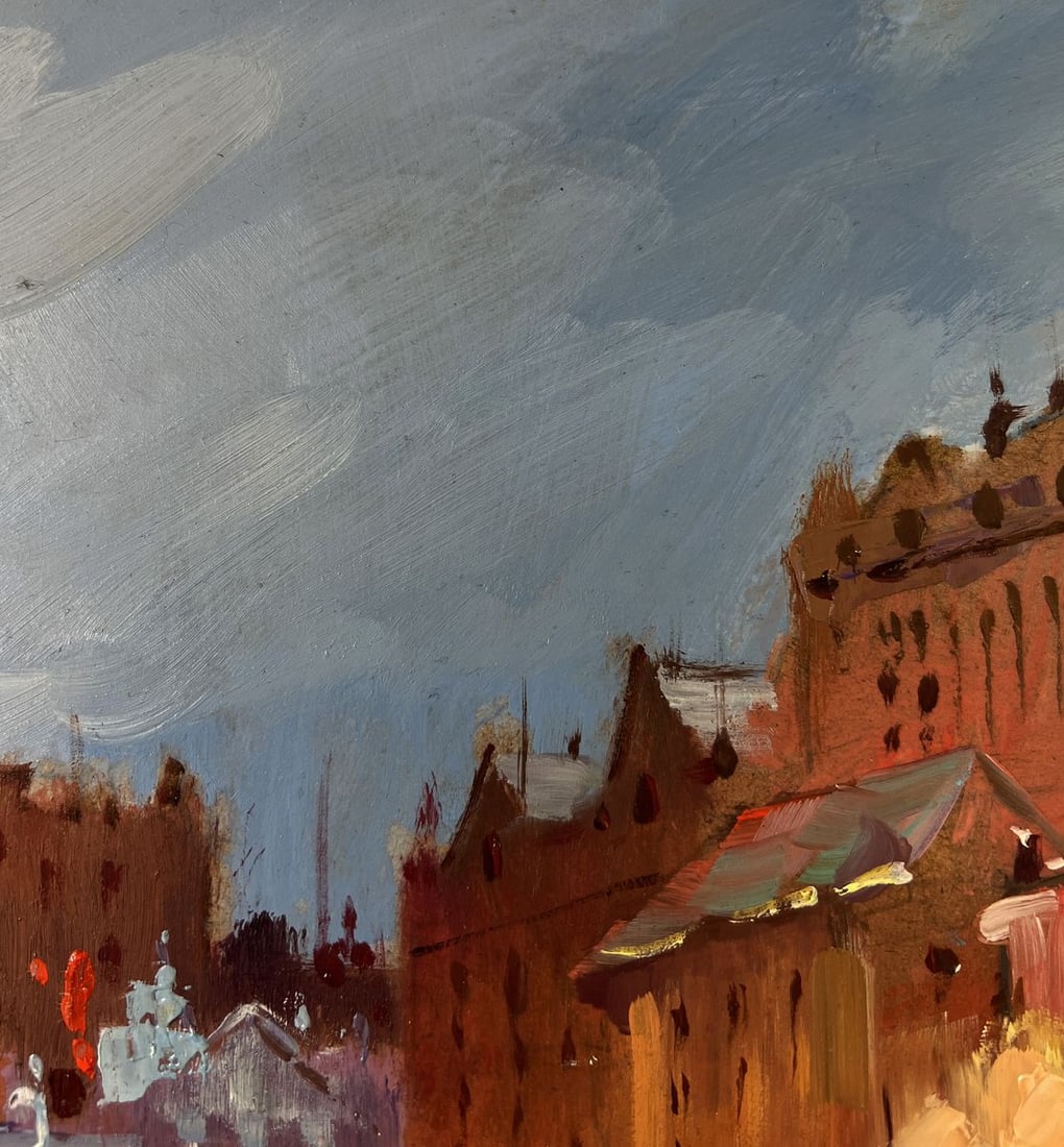 Oil painting Streets of the city at night Yuriy Suprunchuk - 5