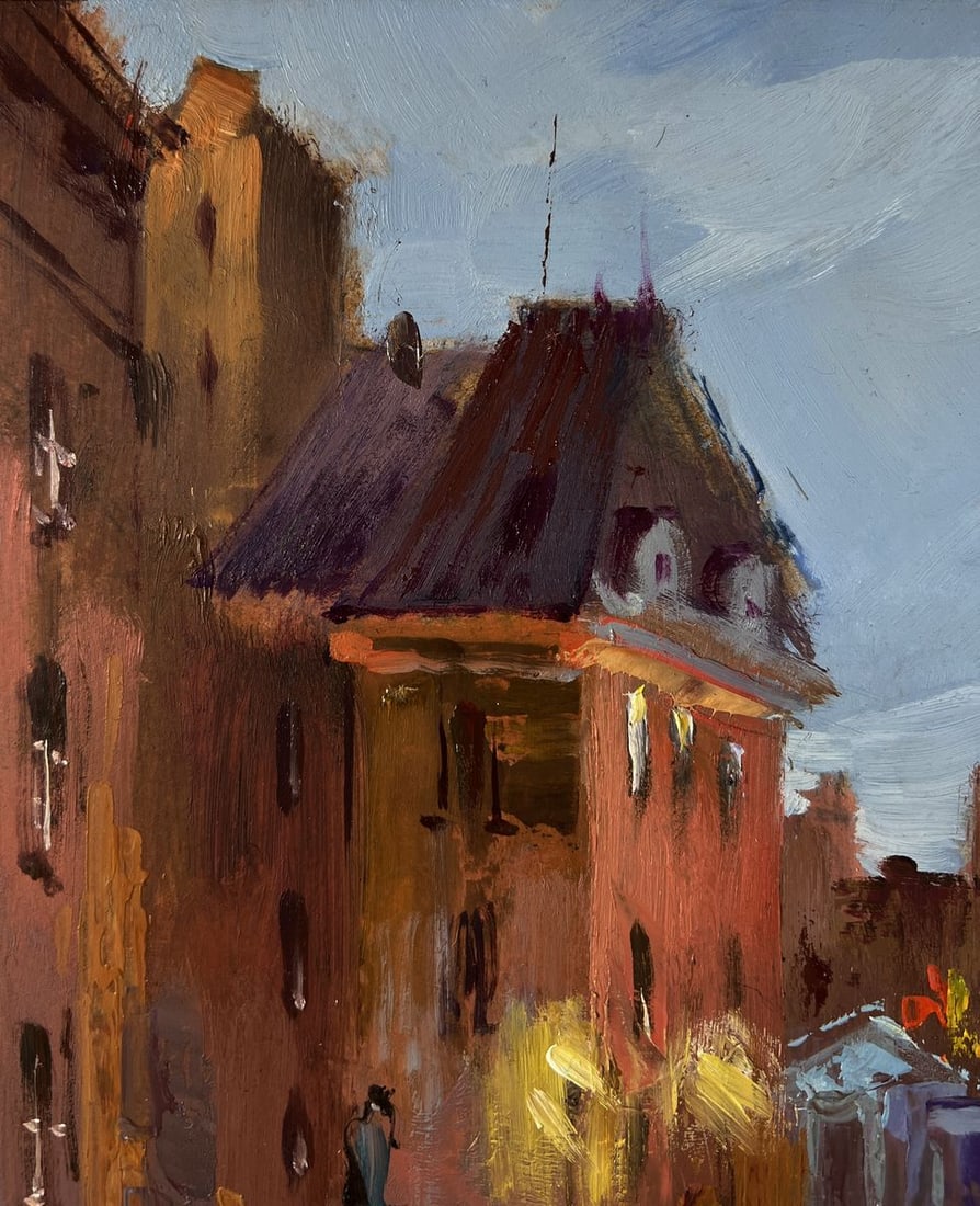 Oil painting Streets of the city at night Yuriy Suprunchuk - 6