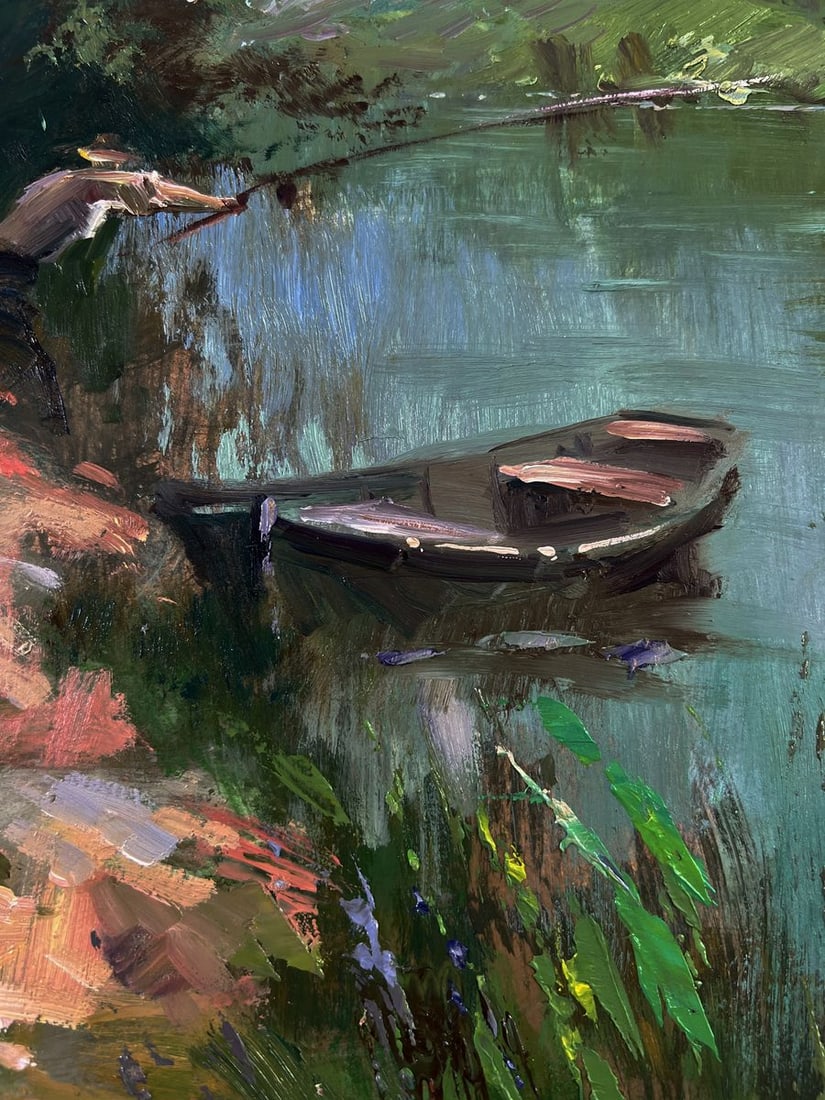 Oil painting Fishermen on the shore Yuriy Suprunchuk - 6