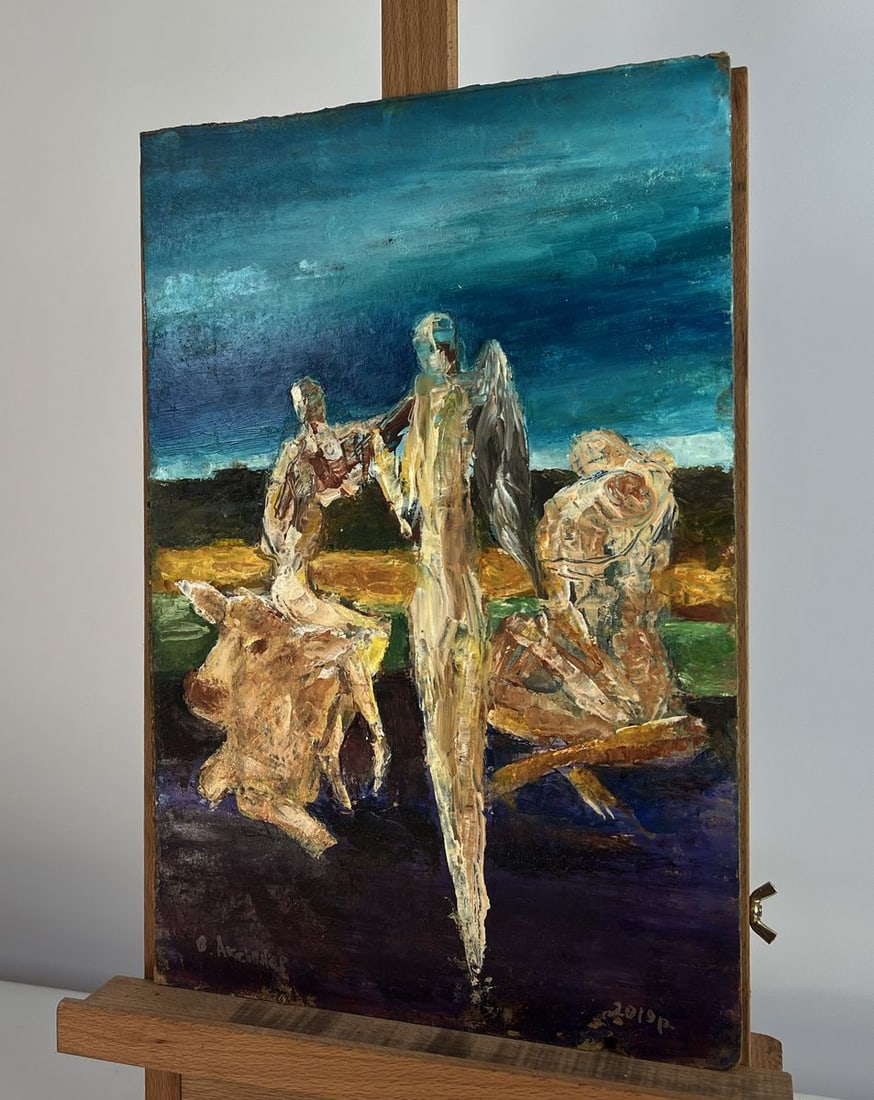 Oil painting Unexpected Friends Vadim Aksenov - 2