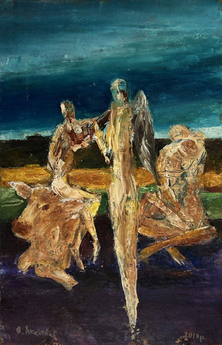 Oil painting Unexpected Friends Vadim Aksenov - 3
