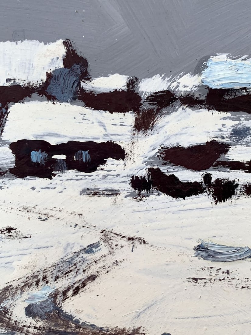 Oil painting After heavy snowfall Leonid Maistrenko - 9