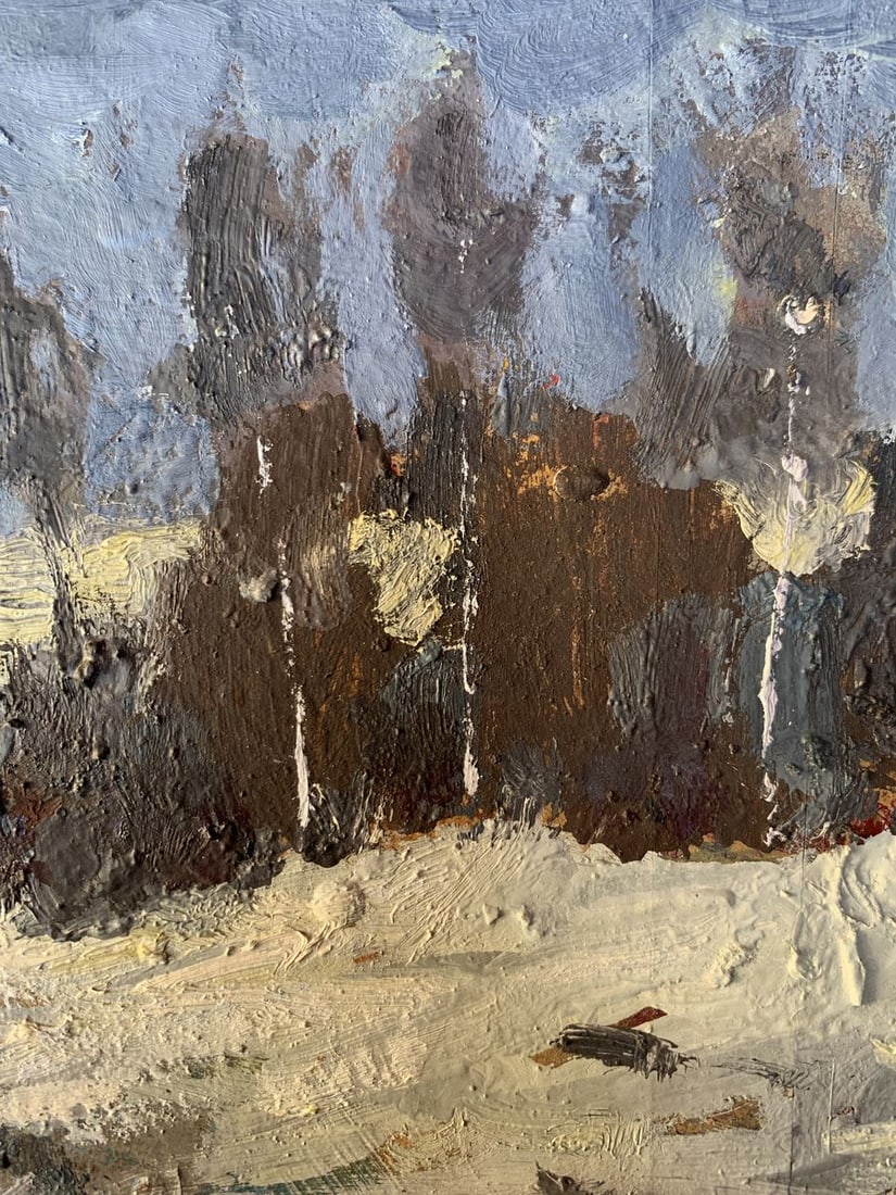 Oil painting Winter evening Leonid Maistrenko - 10