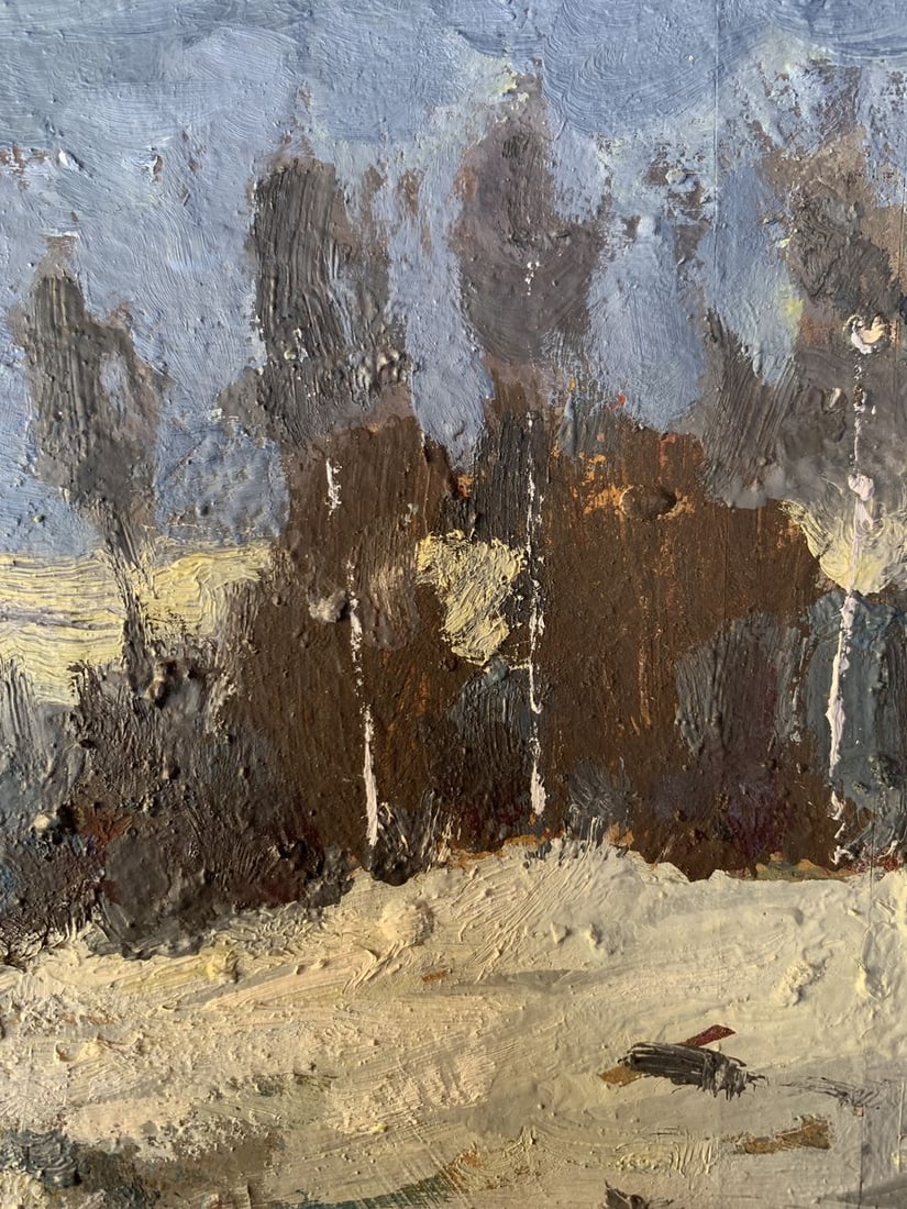 Oil painting Winter evening Leonid Maistrenko - 9