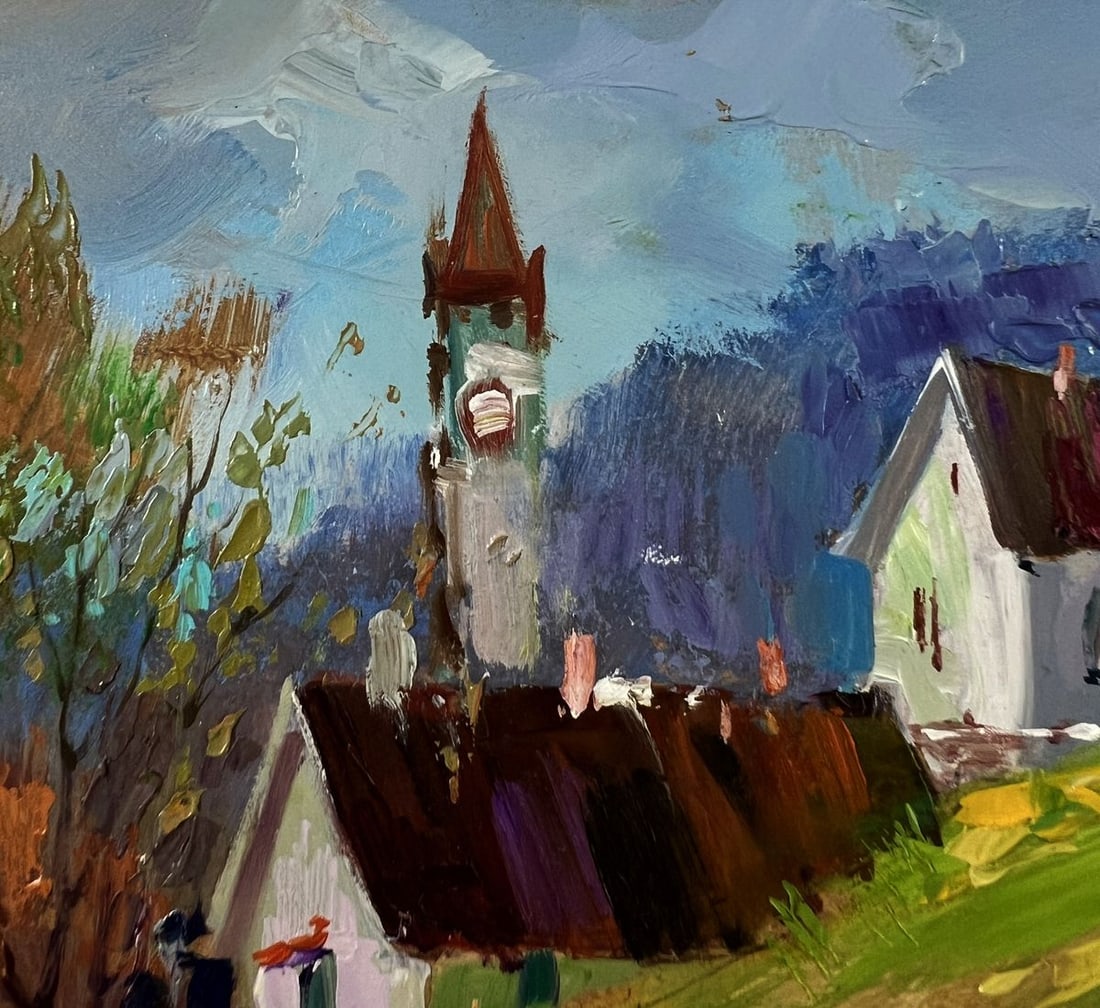 Oil painting House in the mountains Yuriy Suprunchuk - 5