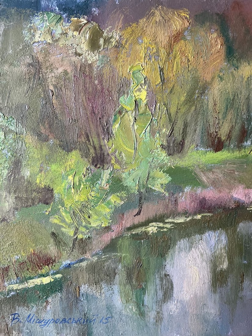 Oil painting May evening V. Mishurovsky - 3