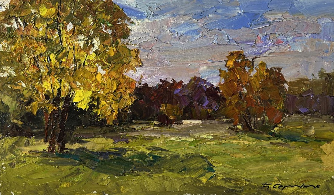 Oil painting Vibrant autumn nature Boris Serdyuk - 3