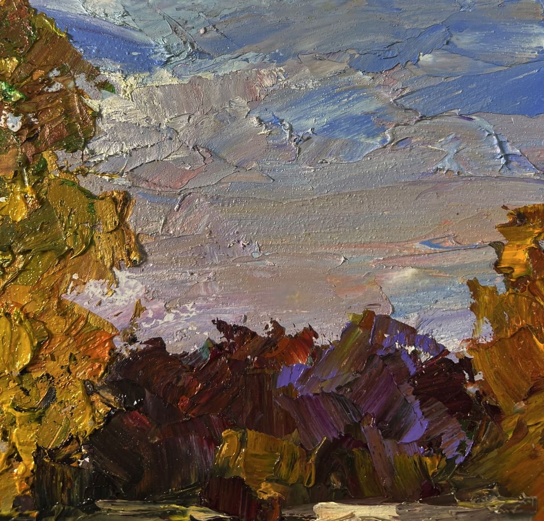 Oil painting Vibrant autumn nature Boris Serdyuk - 5