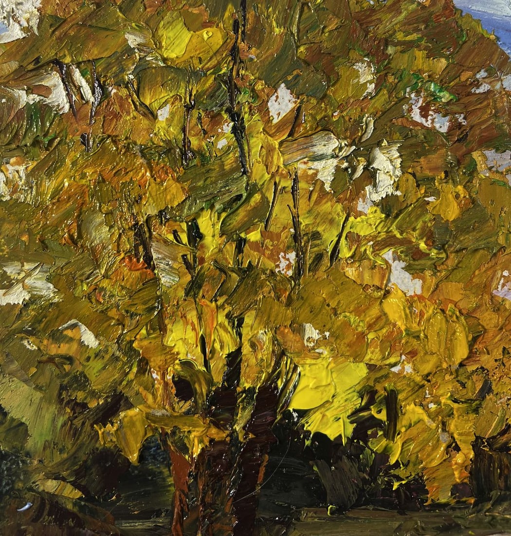 Oil painting Vibrant autumn nature Boris Serdyuk - 6