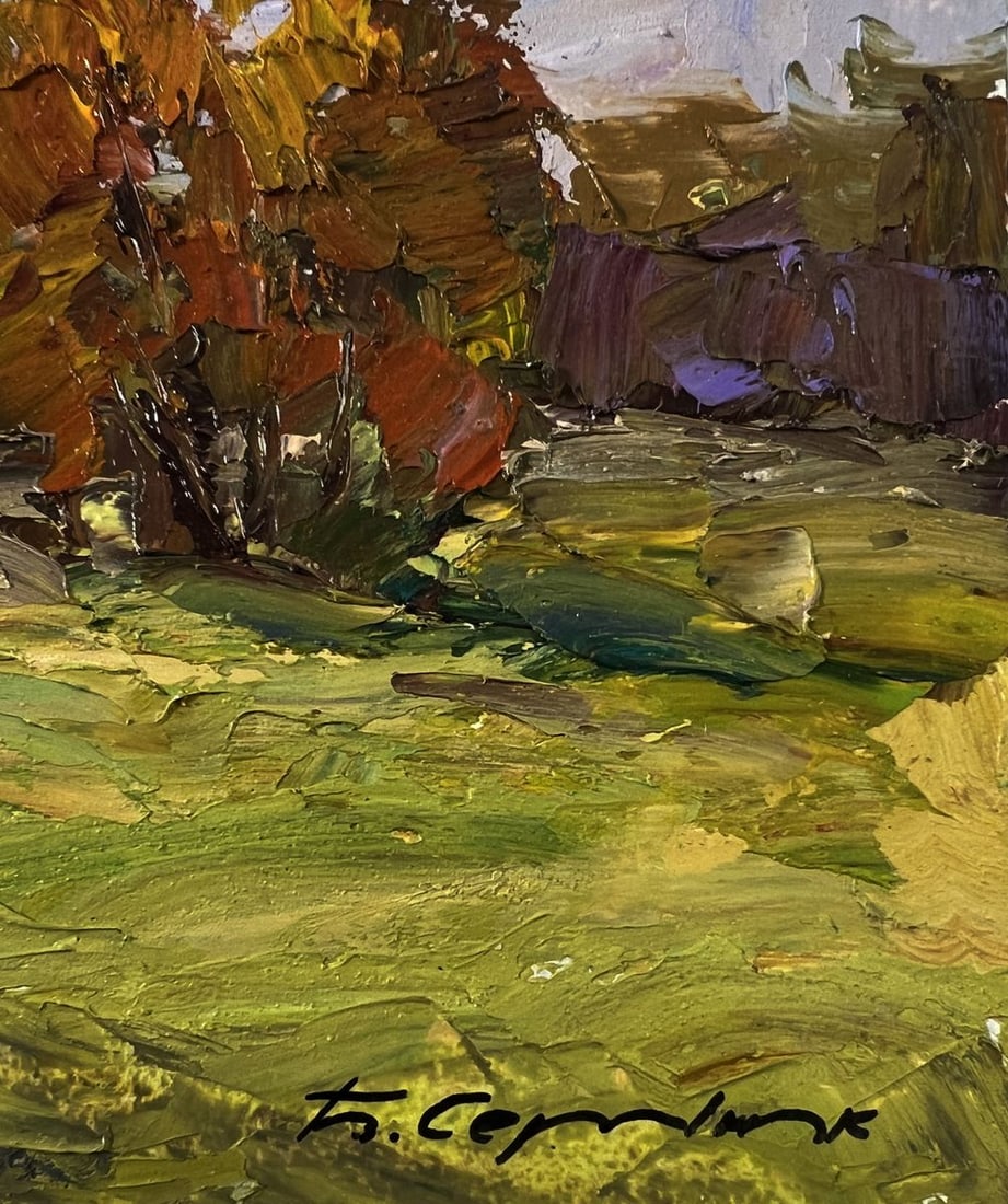 Oil painting Vibrant autumn nature Boris Serdyuk - 9