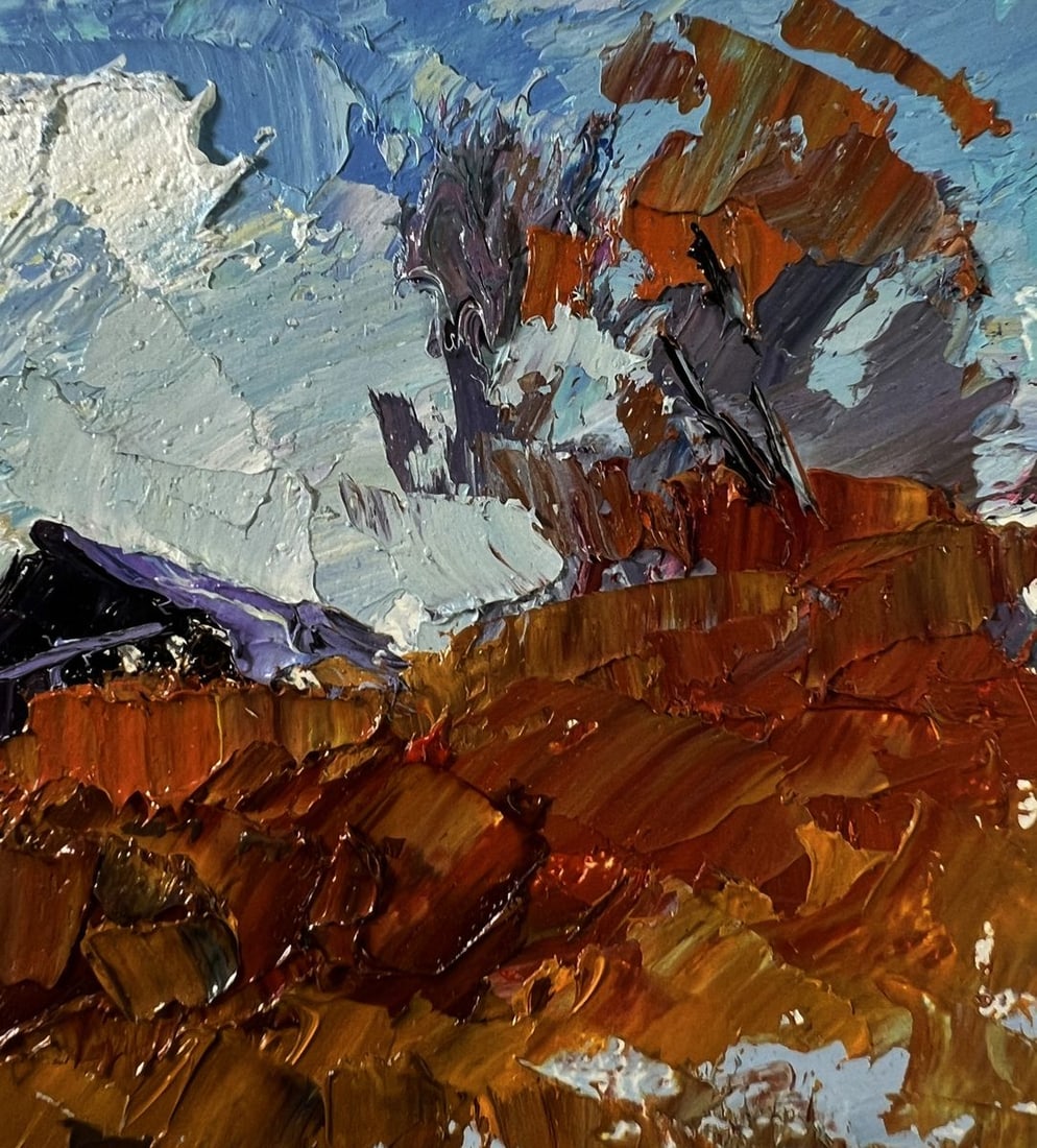 Oil painting House on the hill Boris Serdyuk - 4