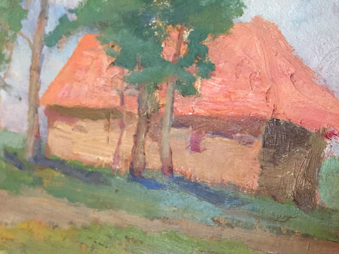 Oil painting House in the forest Leonid Mikhailovich Stil' - 3
