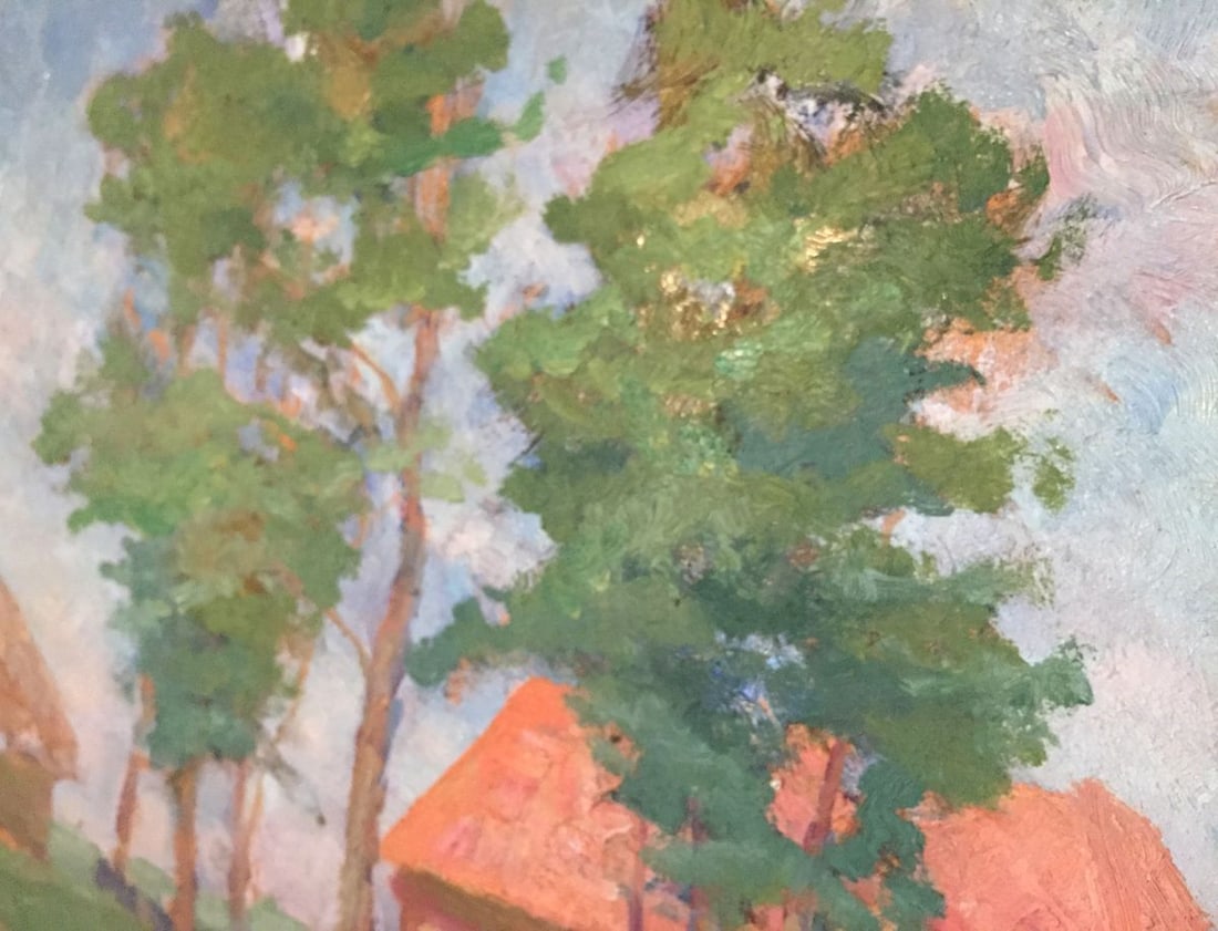 Oil painting House in the forest Leonid Mikhailovich Stil' - 4