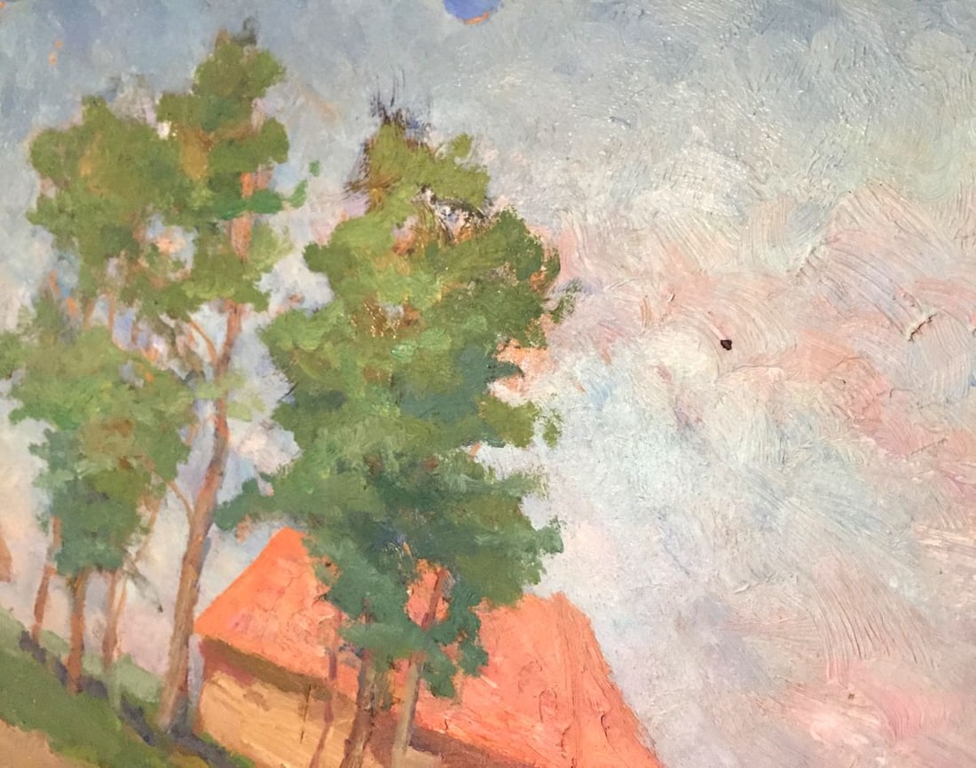Oil painting House in the forest Leonid Mikhailovich Stil' - 5