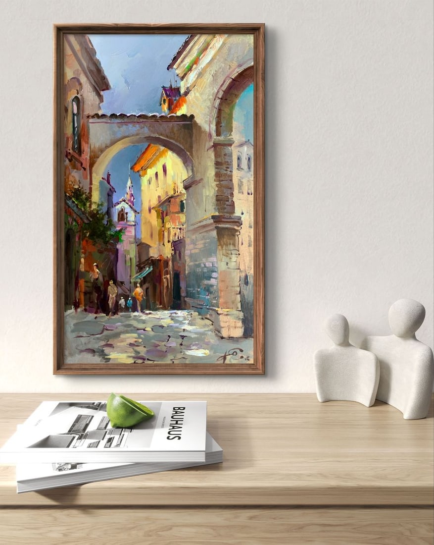 Oil painting Old streets of the city Yuriy Suprunchuk - 3
