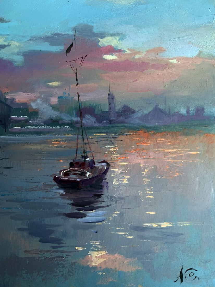 Oil painting Romantic sailing Yuriy Suprunchuk - 11