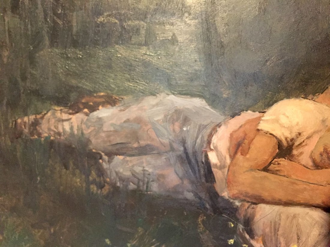 Oil painting Mother with her son Leonid Mikhailovich Stil' - 5
