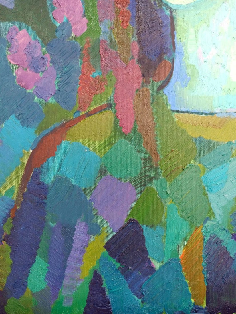 Abstract oil painting Portrait of a girl Peter Dobrev - 11