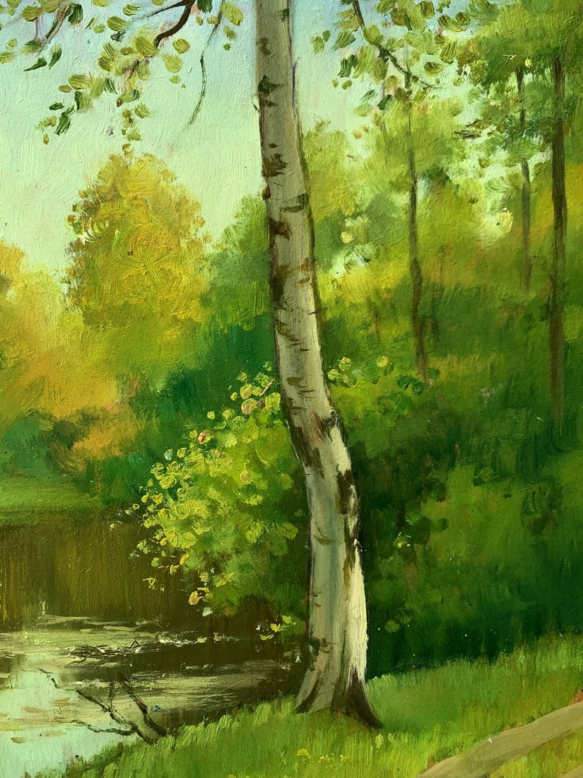 Oil painting Forest park Mykhailo Burdylo - 10