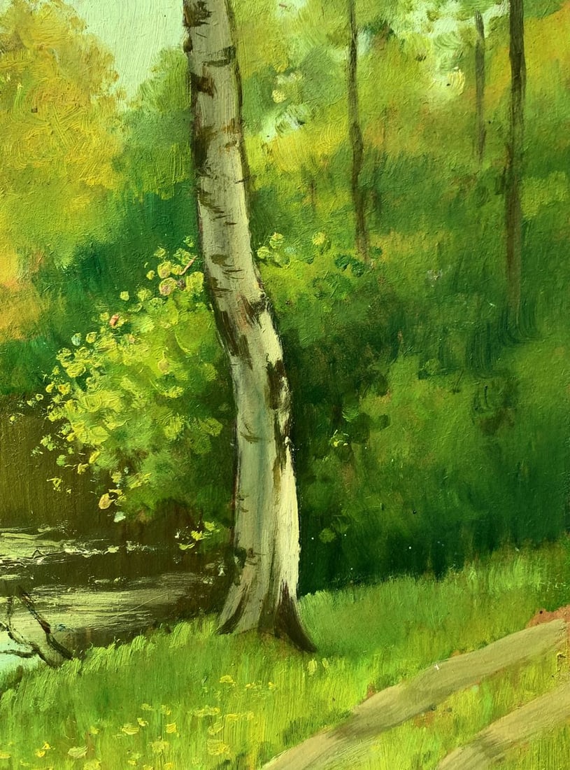 Oil painting Forest park Mykhailo Burdylo - 11