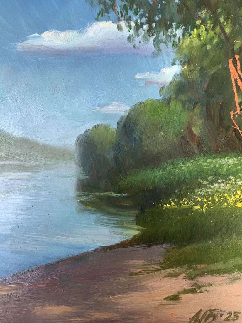 Oil painting Bright summer day Mykhailo Burdylo - 10