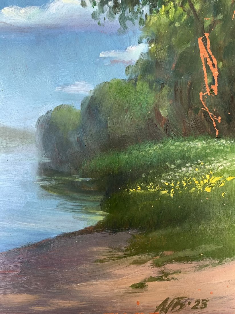 Oil painting Bright summer day Mykhailo Burdylo - 11