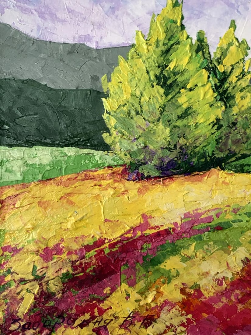 Oil painting Road to the mountains V. Zadorozhnya - 9