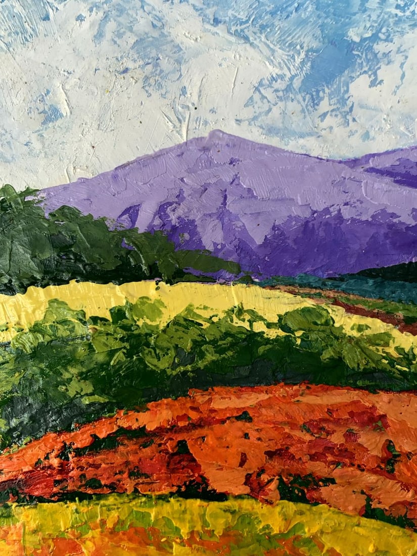Oil painting Far away in the mountains V. Zadorozhnya - 4