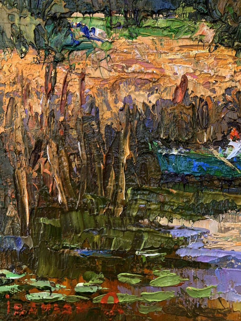 Oil painting Among the reeds Oksana Ivanyuk - 5