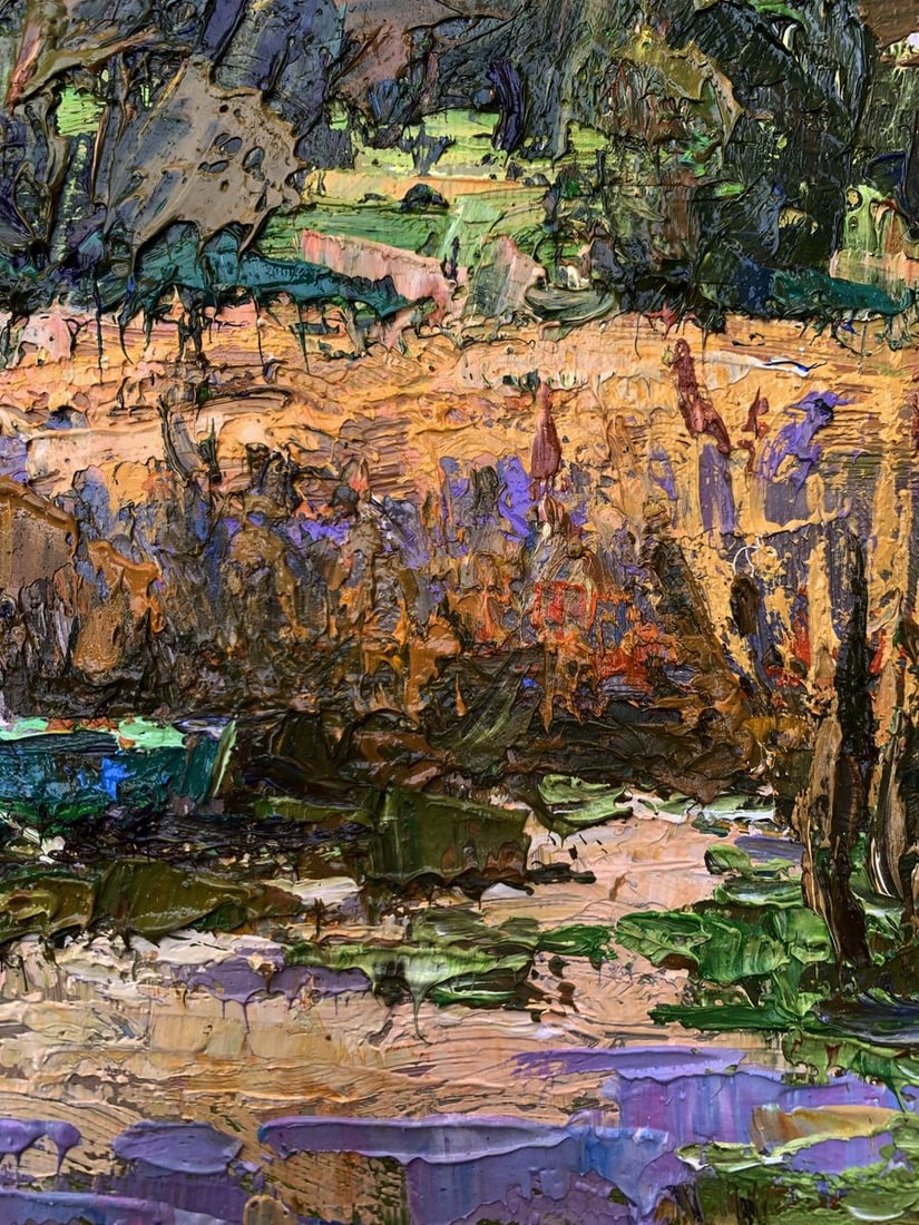 Oil painting Among the reeds Oksana Ivanyuk - 9