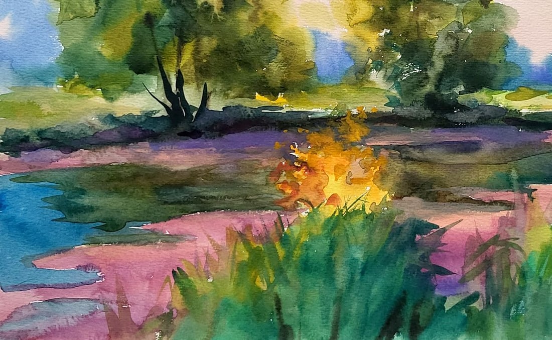 Watercolor painting Eve Serdyuk Boris Petrovich - 4