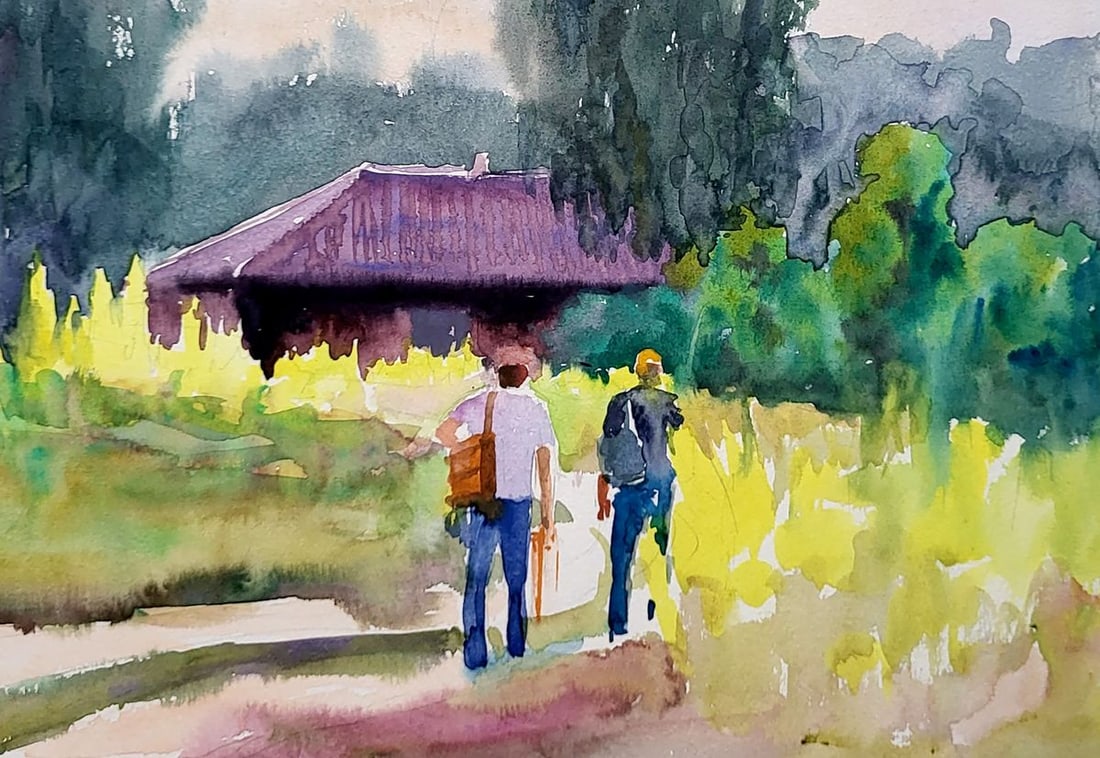 Watercolor painting After plein air Serdyuk Boris Petrovich - 5