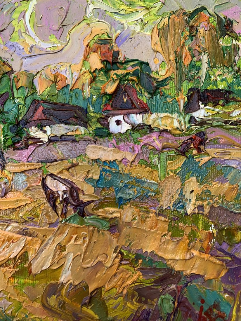 Oil painting The cows are grazing Kalenyuk Alex - 11
