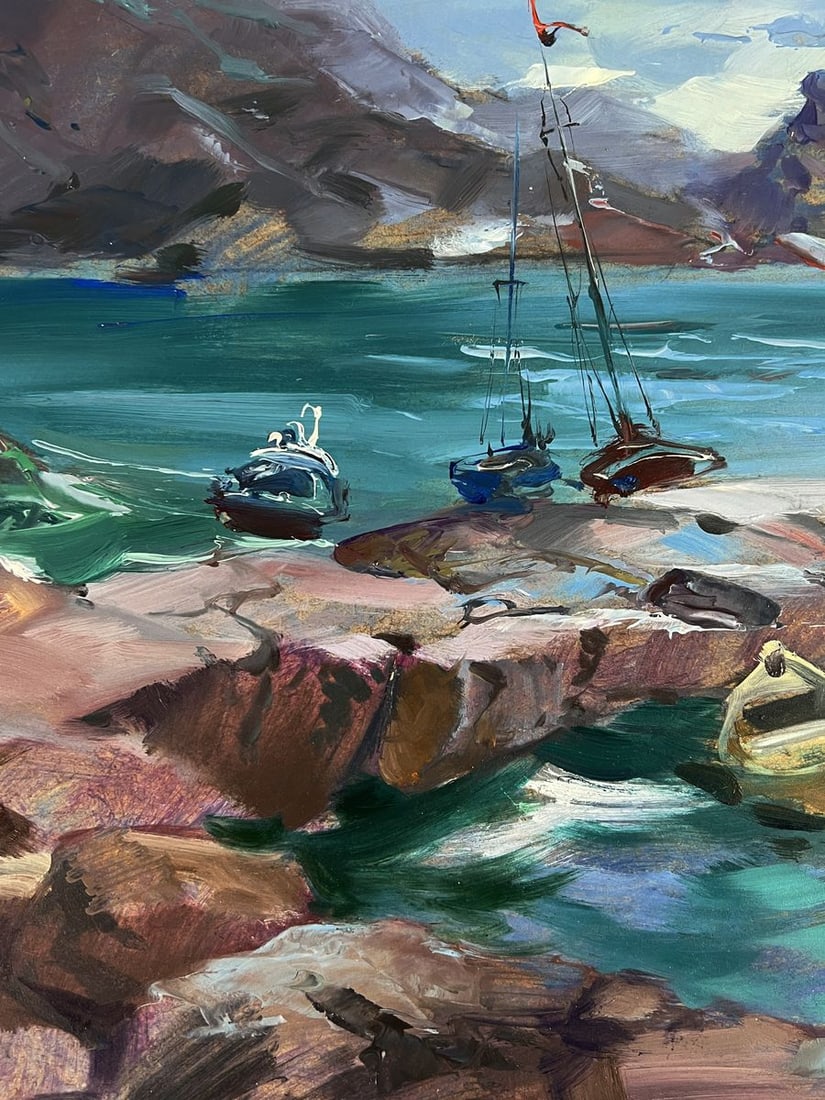 Oil painting Bridge to the sea Yuriy Suprunchuk - 5