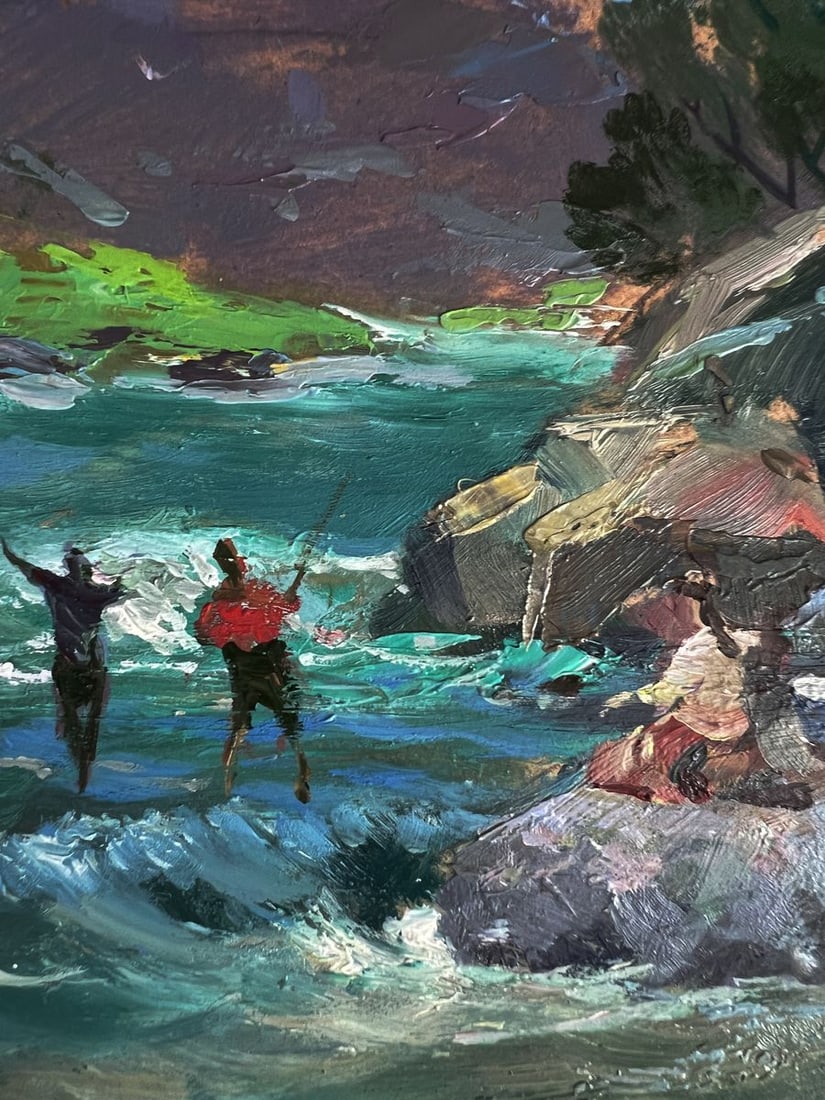 Oil painting River in the mountains Yuriy Suprunchuk - 10