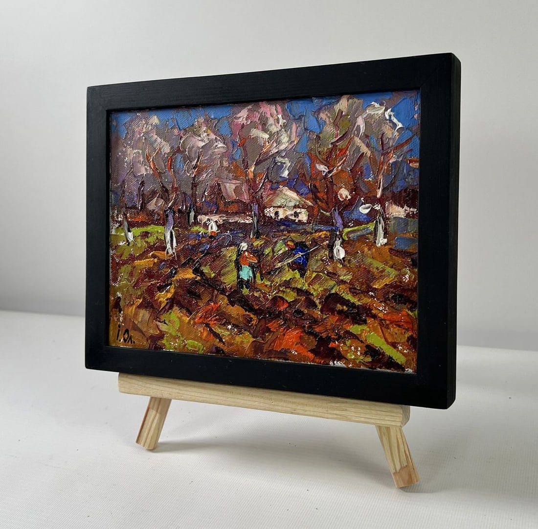 Oil painting Waking garden beds Oleksiy Ivanyuk - 2