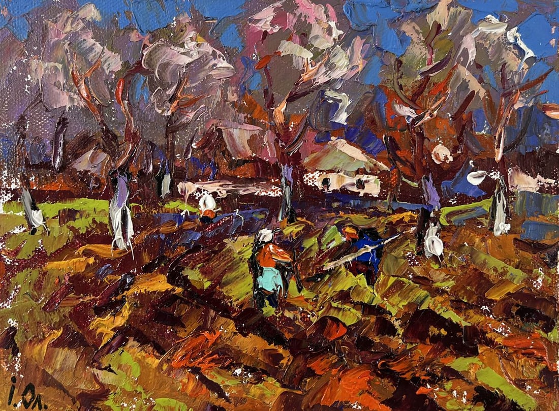 Oil painting Waking garden beds Oleksiy Ivanyuk - 3