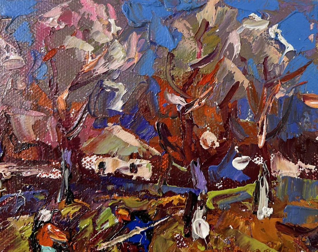 Oil painting Waking garden beds Oleksiy Ivanyuk - 4