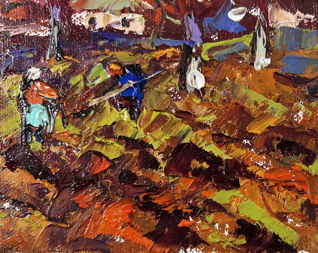 Oil painting Waking garden beds Oleksiy Ivanyuk - 5