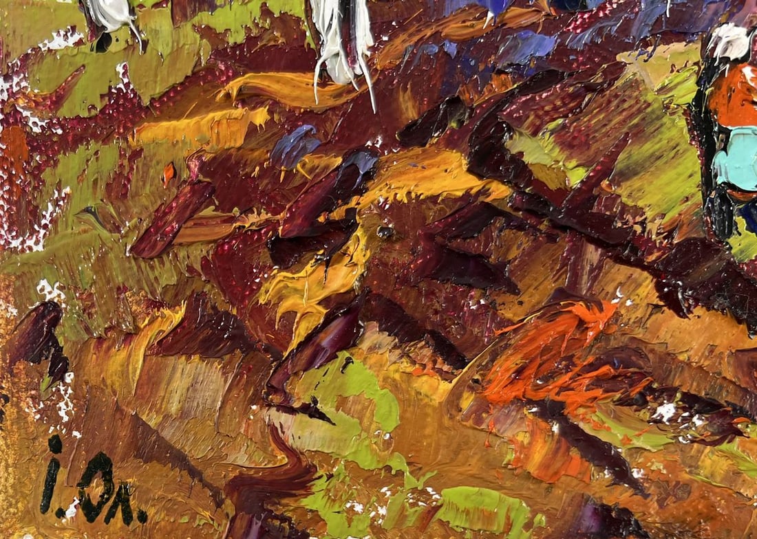 Oil painting Waking garden beds Oleksiy Ivanyuk - 6