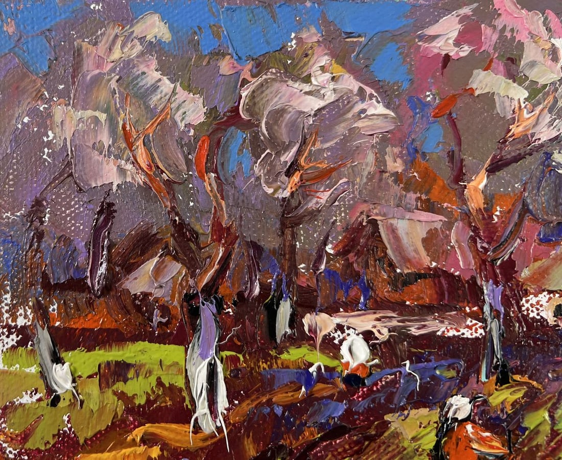 Oil painting Waking garden beds Oleksiy Ivanyuk - 7
