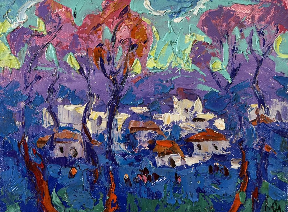 Oil painting Morning in the village Oleksiy Ivanyuk - 3